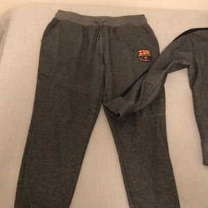 Barcelona soccer warm up